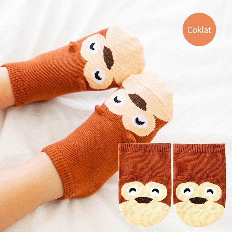 Kaos Kaki Bayi Lucu - Kaos Kaki Anak Lucu - Kaos Kaki Bayi Motif Hewan Lucu - Kaos Kaki Bayi Anti Slip