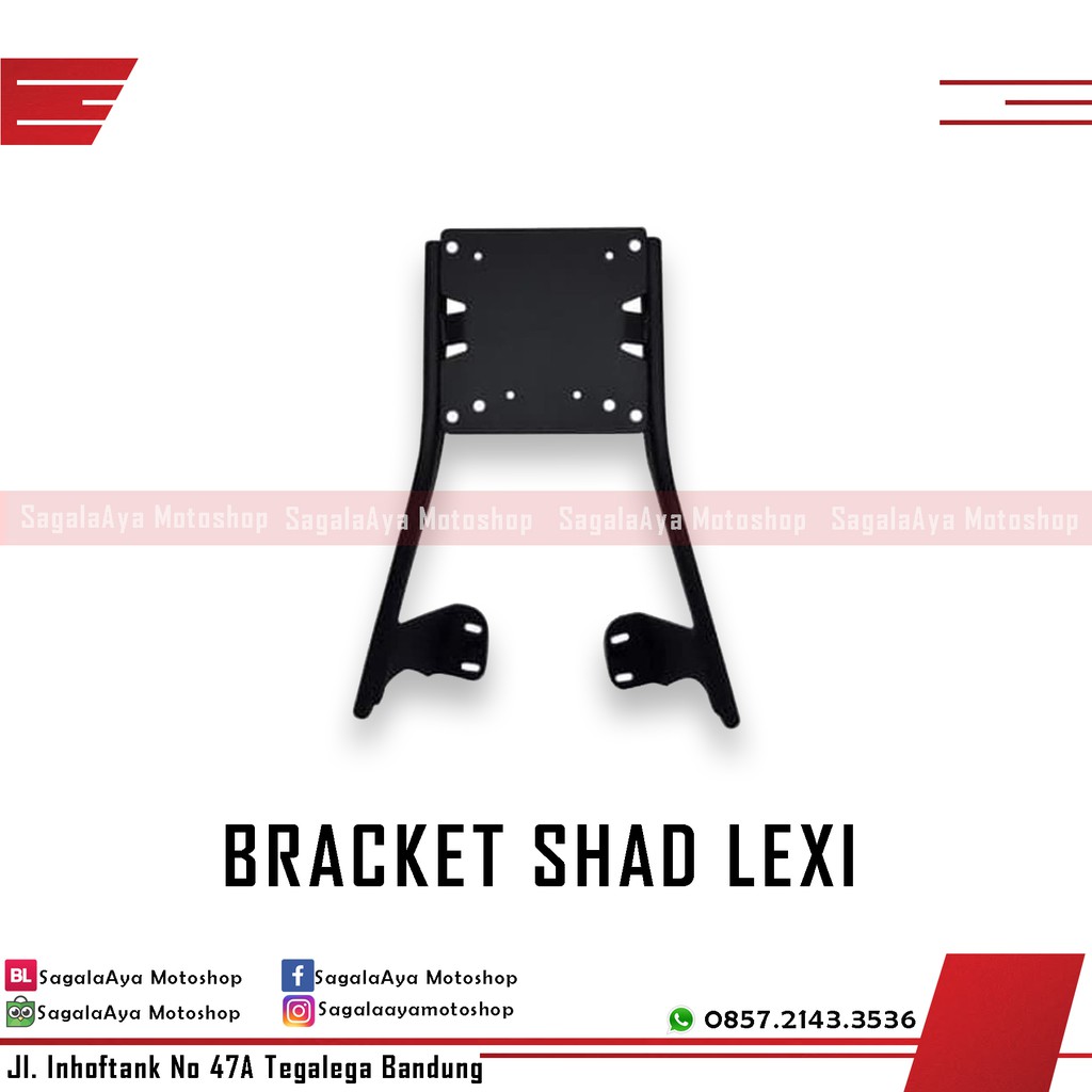 Bracket top box original shad motor yamaha lexi 125 2018