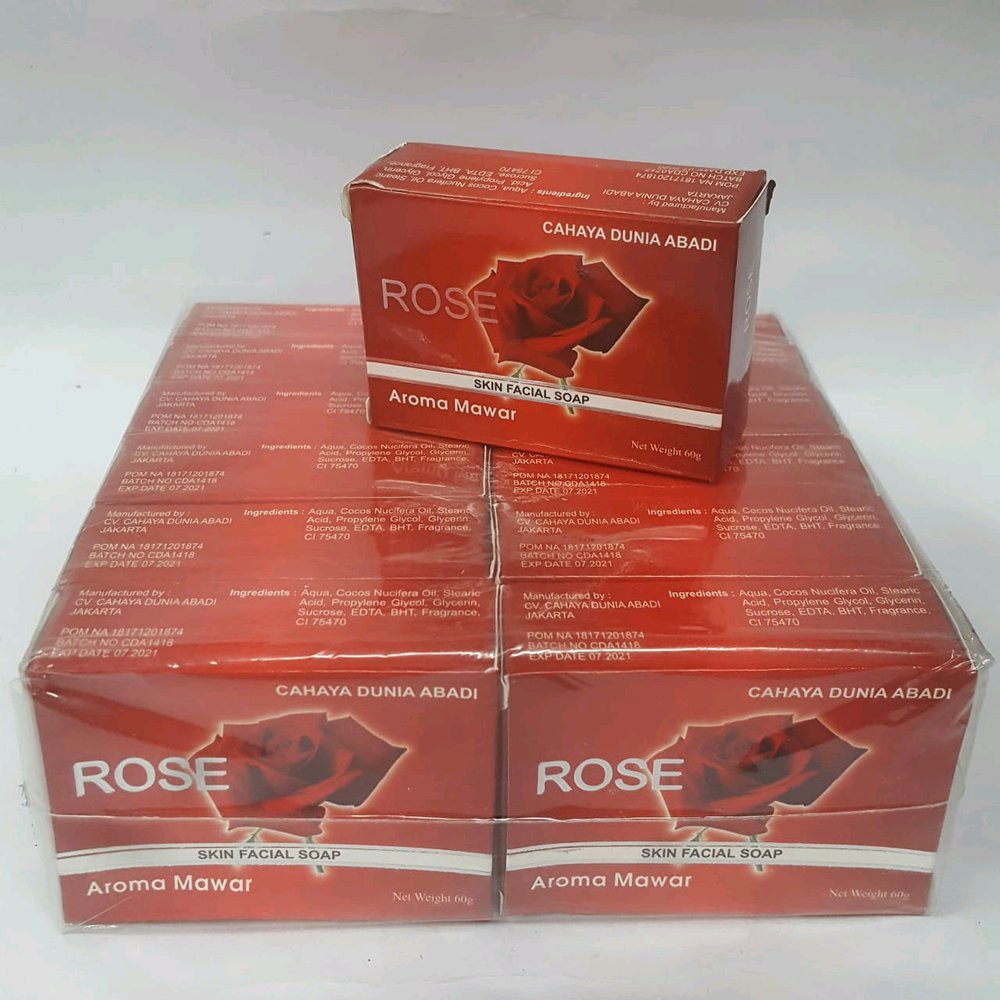 1 Pcs Cda Sabun Rose Pemutih Wajah Original Bpom Shopee Indonesia