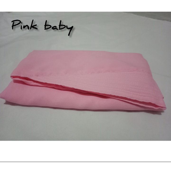 PROMO 12.12 sale HIJAB KHIMAR JUMBO 2 LAYER HIJAB/ KHIMAR RAIZA /FASHION MUSLIM TERBARU KERUDUNG /HIJAB INSTAN/HIJAB SYAR'I-Pink baby