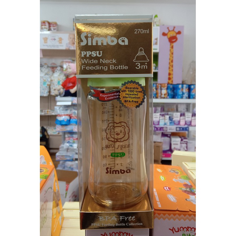 Simba Botol PPSU Wide Neck Feeding 270ml 6162