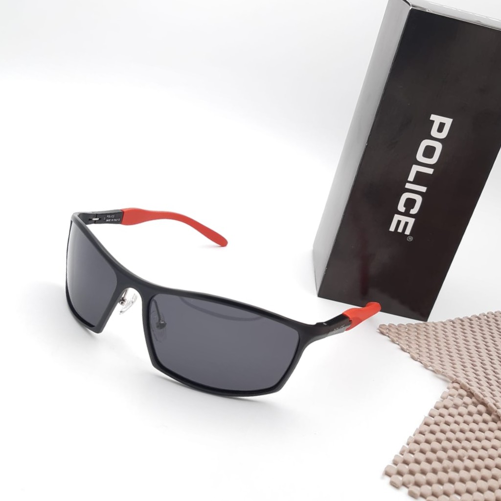 Sunglass Kacamata Sepeda Pria Police A1825 Lensa Anti UV