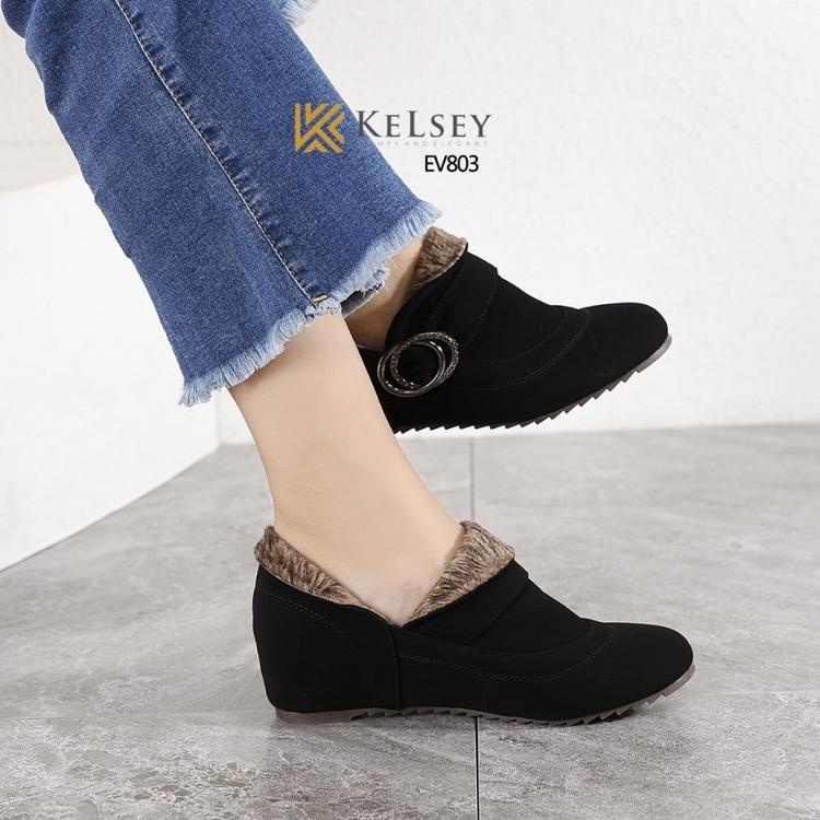 Z6Z7 NICOLE SEPATU BOOTS WANITA KELSEY EV803 SEPATU  BOOTS BRUDRU AGZ