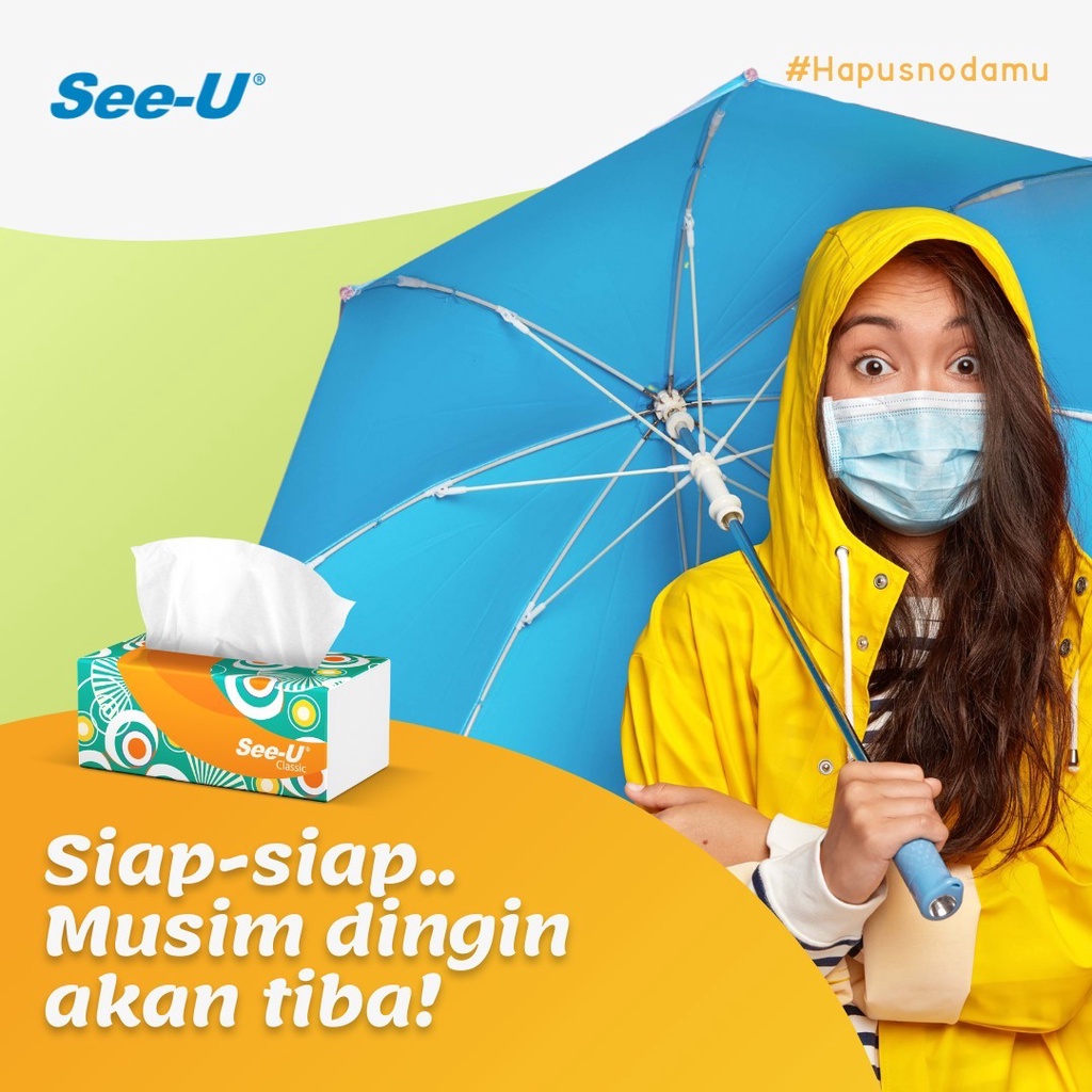 SEE-U Facial Tissue 250 Sheets / 250s - Tisu Wajah Serbaguna See U-1