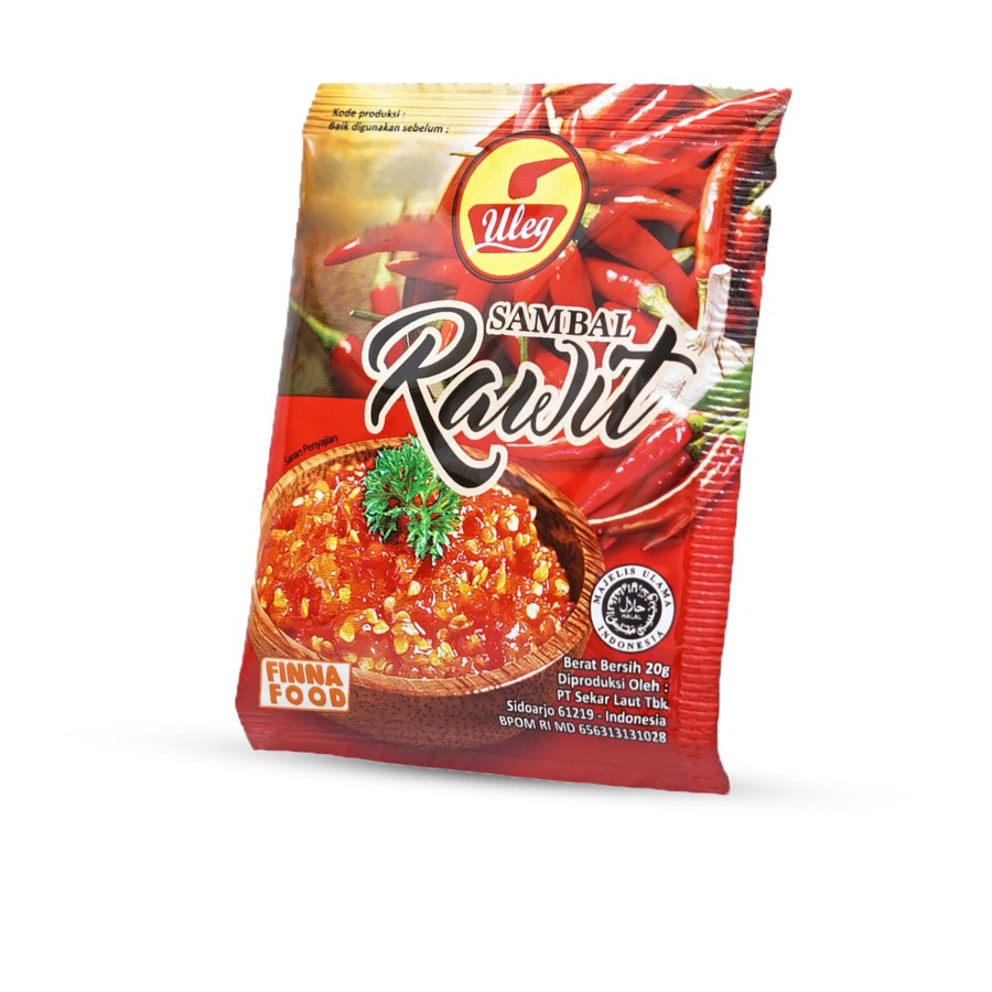 SAMBAL RAWIT ULEG FINNA 20GR ISI 10 SACHET HALAL