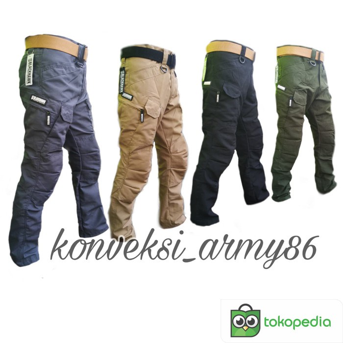 Celana Pria Murah Pendek Terbaru Kekinian Jumbo Big Size Kotak2 S GQ251 Celana Panjang Blackhawk -