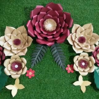 Paperflower bunga  kertas  Paket 2 7pcs Shopee Indonesia