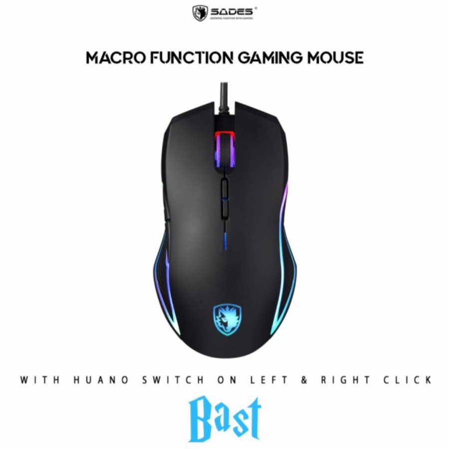 Sades S8 Bast Gaming Mouse - Mouse Gaming S-8 RGB