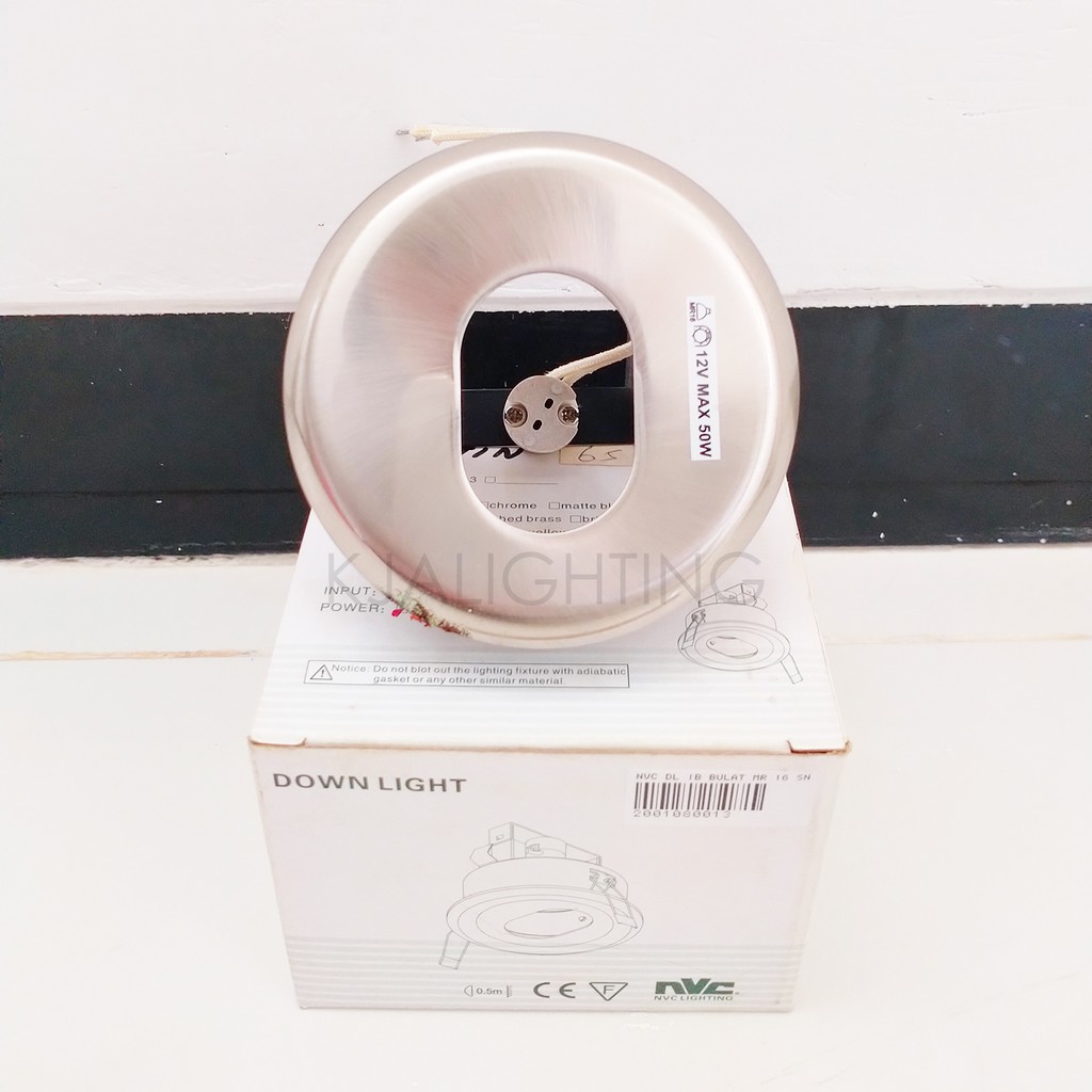 Downlight MR16 Interior Warna Putih merk NVC Tipe spot