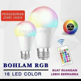 Lampu Led Bohlam RGB Tiktok Warna Warni + Remot