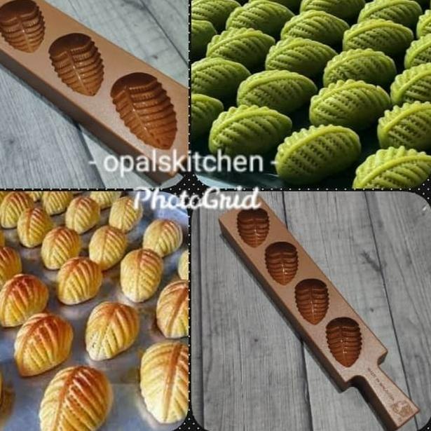 ☞ Cetakan Nastar Daun Kue Kering Coklat Praline Kue Tok Thok Kue Satu - Daun ➫