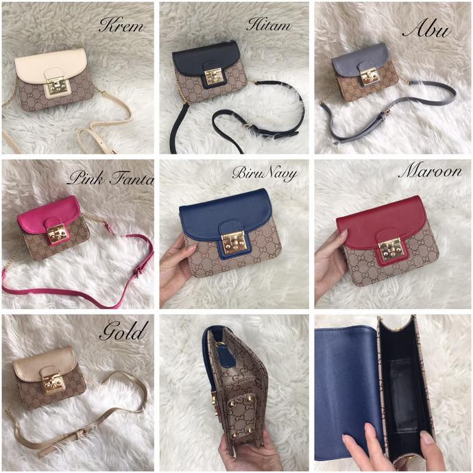 Tas Terbaru Tas Wanita Gucci Padlock Metropolis Mini Import Warna Krem Best Seller