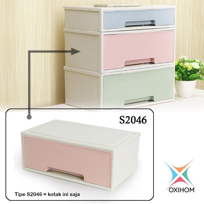Laci | Oxihom S2046 Large 1 Laci Plastik Susun Drawer Storage Stackable