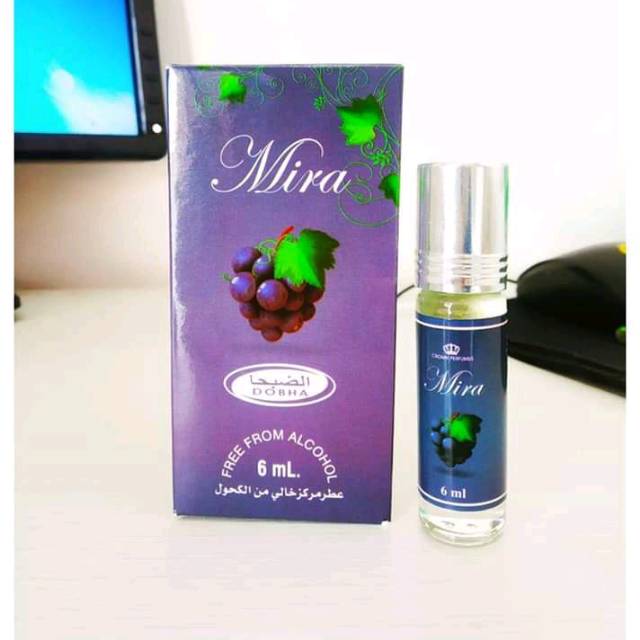 Minyak wangi dobha 6ml aroma mira anggur roll on