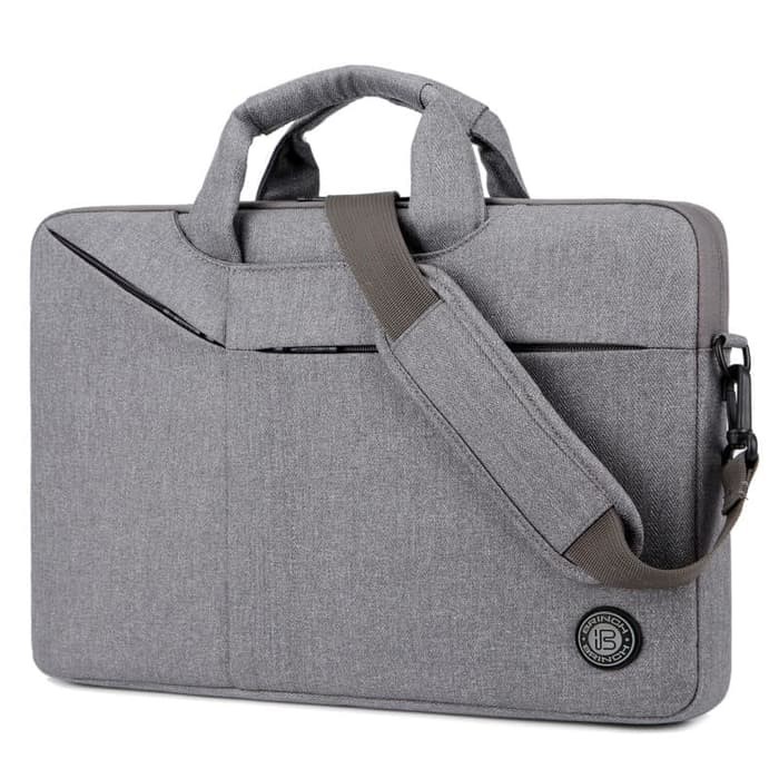 Tas Laptop Selempang BRINCH Slim Messenger Bag 14 15 16 inch - GREY