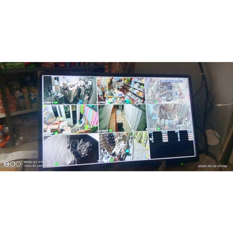 PAKET CCTV 8 CHANNEL 8 KAMERA FULL AHD 5MP RESOLUSI 1080P KOMPLIT SIAP PASANG BOSS-KU-5