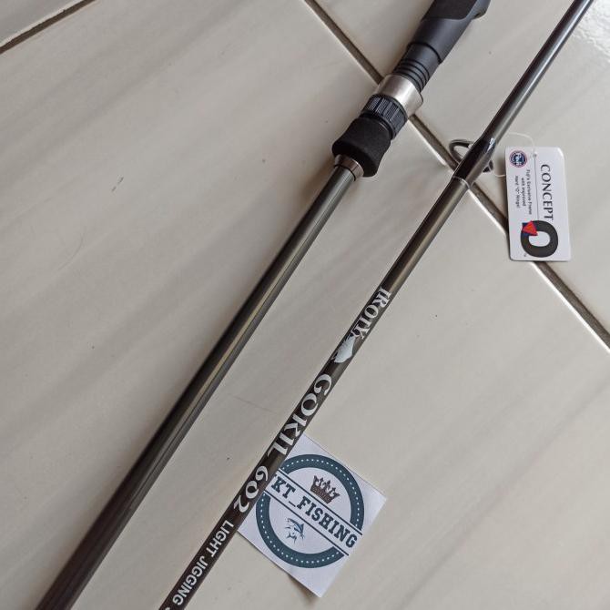 Joran Light Jigging Iroly Gokil 180 Pe 1-2 Drag 15Kg Fuji Solid Carb