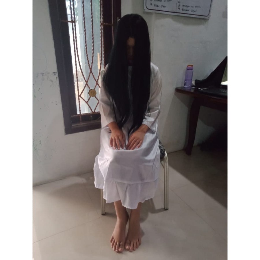 wig dan kostum the grudge sadako kayako kuntilanak