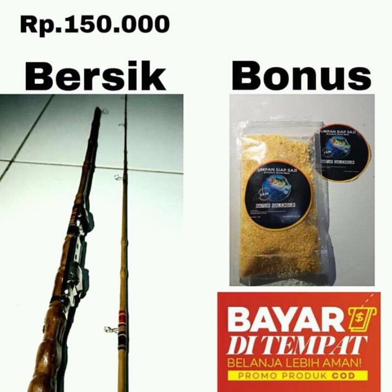 Joran Bersik Bambu Cendani Sambung Fiber