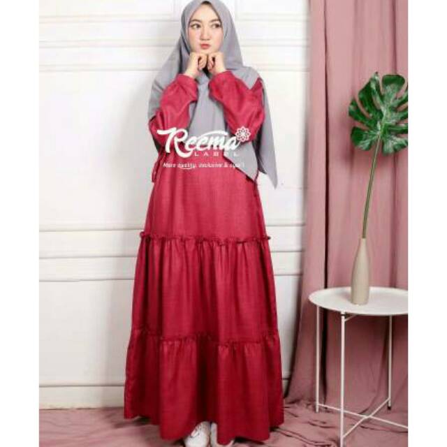 Aliyah Dress by Reemalabel / Gamis Supernova / Daily Dress / Gamis Polos / Gamis Busui Friendly