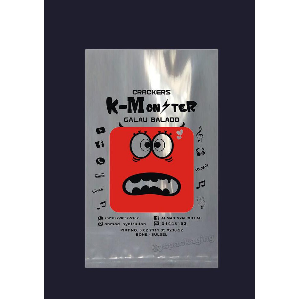 

PLASTIK PP 10X20 (TEBAL 05) + SABLON 2 WARNA