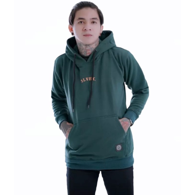 SALVIO HEXIA - SWEATER HOODIE PRIA JUMBO/BIGSIZE M - 3XL COTON PREMIUM FLEECE TEBAL