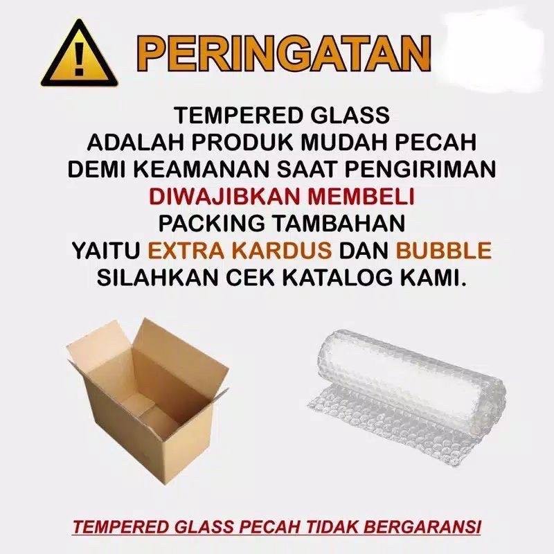 

Packing Tambahan (Kerdus + Bubble Wrap) Hanya Untuk Tambahan Packing