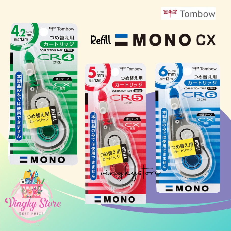 

Refill Correction Tape / Isi Ulang Tipex Tombow Mono CX