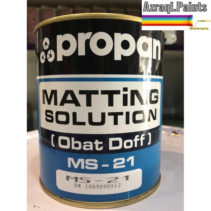 

PROPAN MATTING SOLUTION MS 21 OBAT DOFF / EXTRA DOF