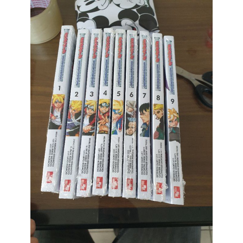 Komik Boruto Vol 1-9 set segel ori