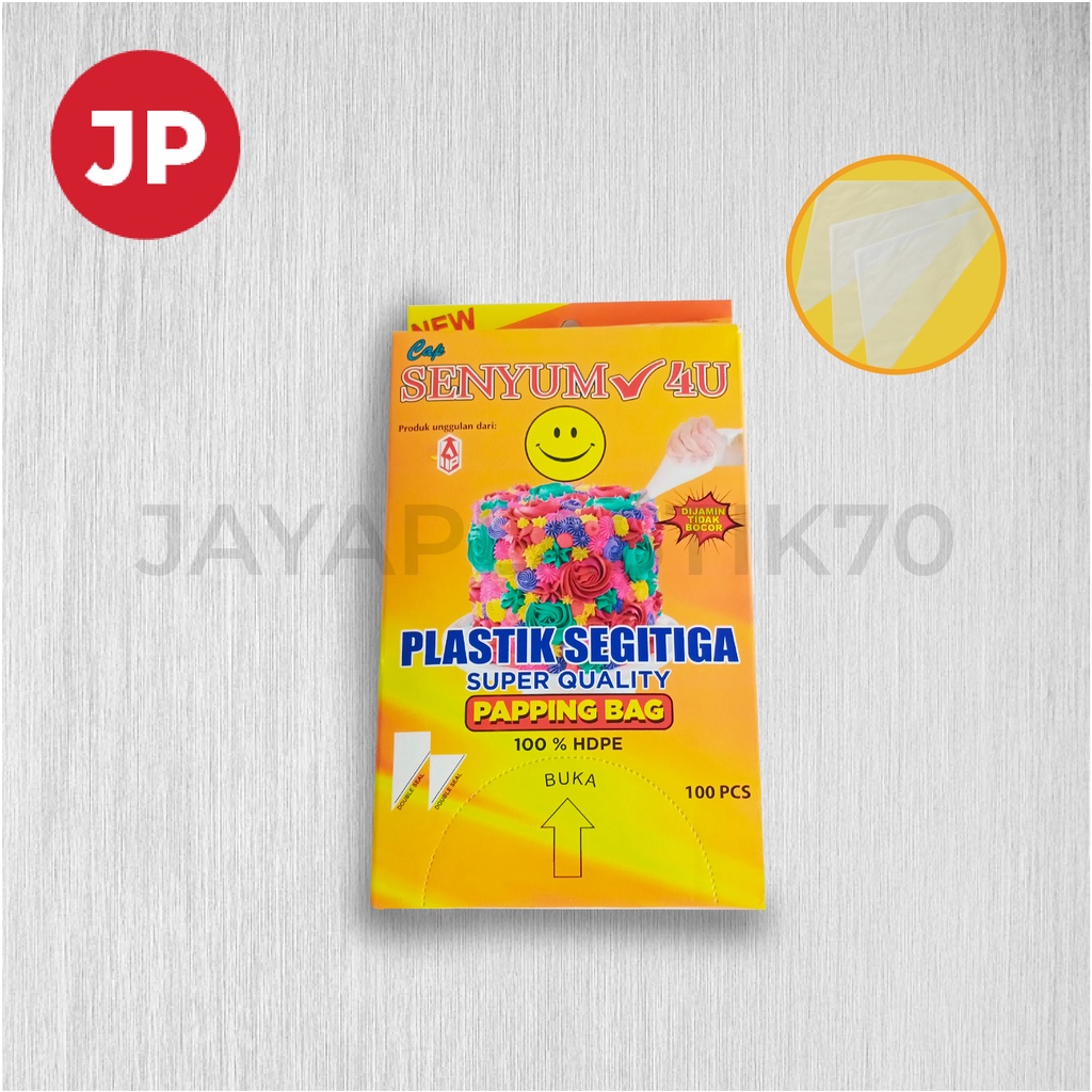 Plastik Segitiga Isi 100pcs Pipping Bag/Papping Bag/Plastik Kue/Dekorasi Kue