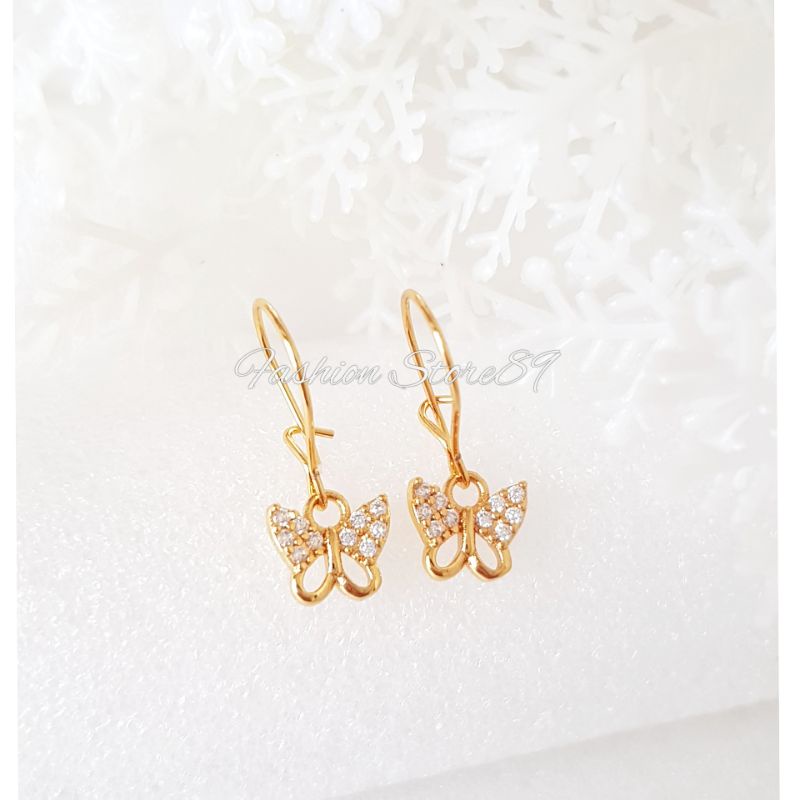 Anting Jurai All Varian Buterfly flowers Pita berkualitas tinggi perhiasan lapis emas 18k Impor Yaxiya Xuping Bestquality