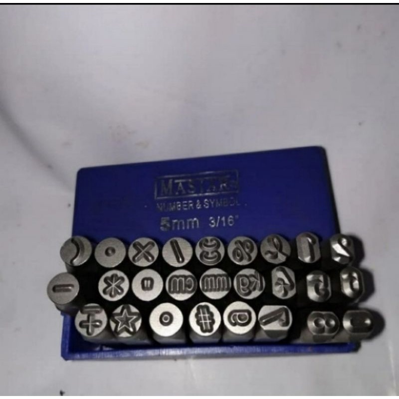 Master Angka Ketok Dan Simbol Ketok 5 mm