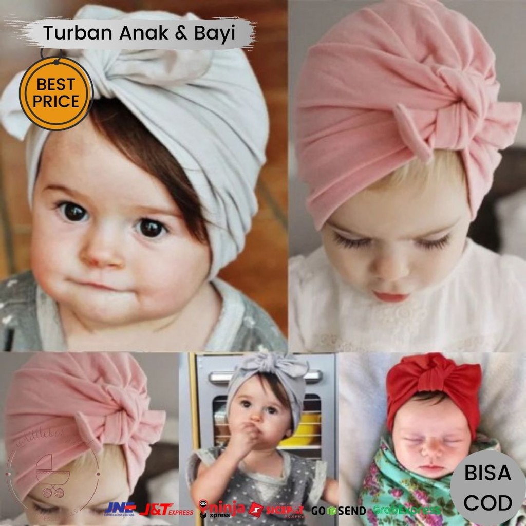 Turban Bayi Pita Kelinci | Turban Anak Perempuan | Turban Bayi Perempuan