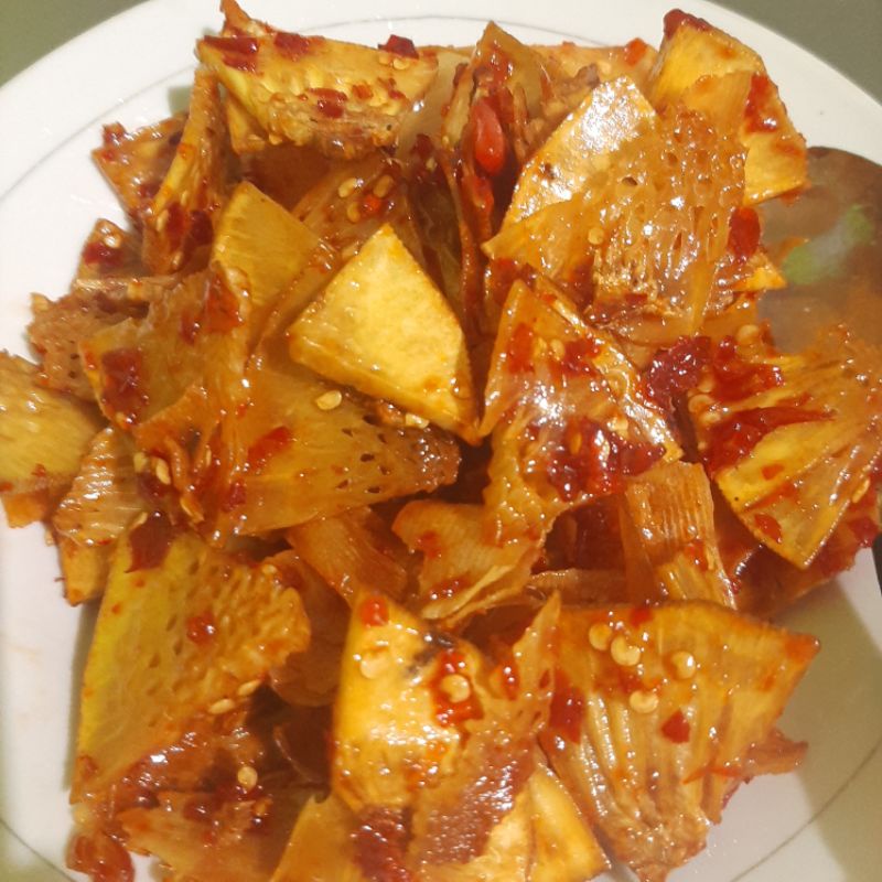 

keripik sukun pedas manis