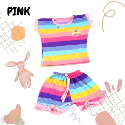 Jeco fashion Set anak Rainbee