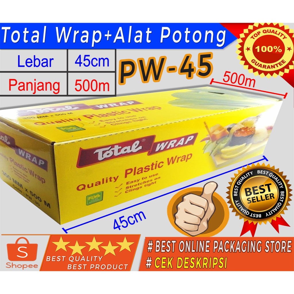 

TOTAL WRAP LENGKAP + ALAT POTONG - PW.45 ( KEREN !! )