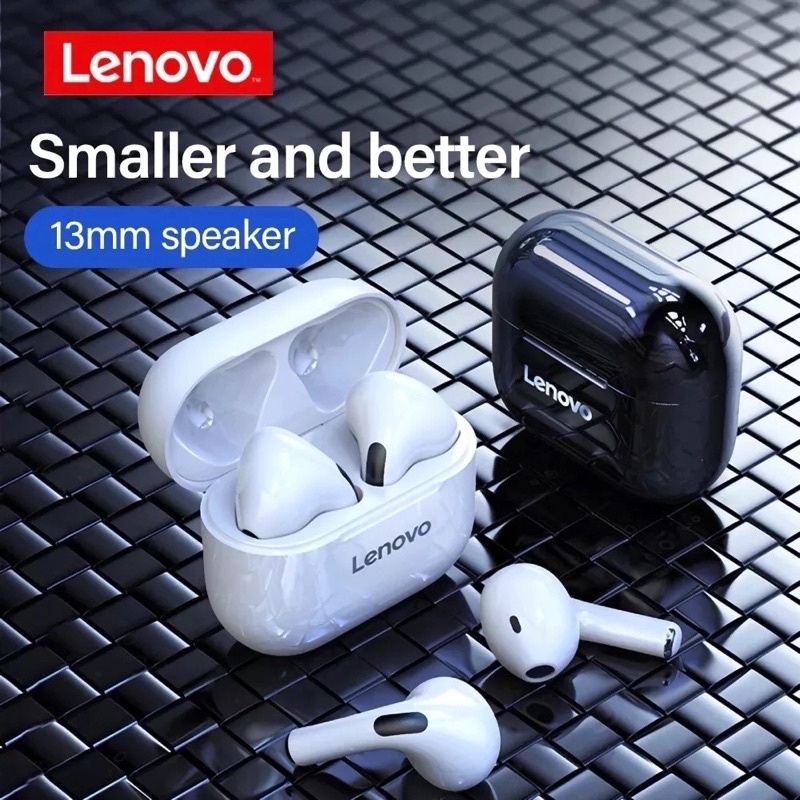 Headset Tws Bluetooth 5.0 Wireless Lenovo LP40 Original Earphone
