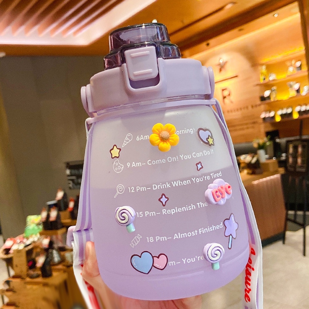 Botol Air minum Kapasitas Besar 1.4 liter Dengan Stiker Untuk Anak-Anak