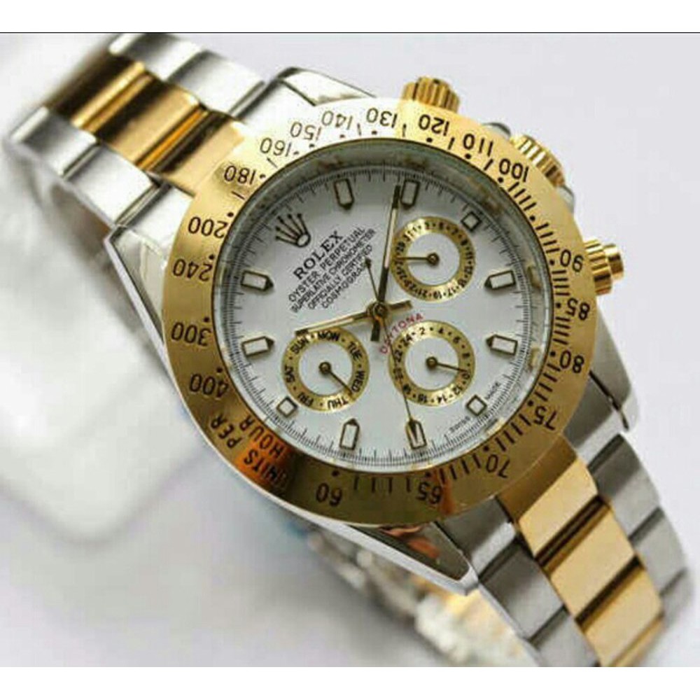 Jam Pria Rolex Daytona Otomatis Super Keren Dan Elegant