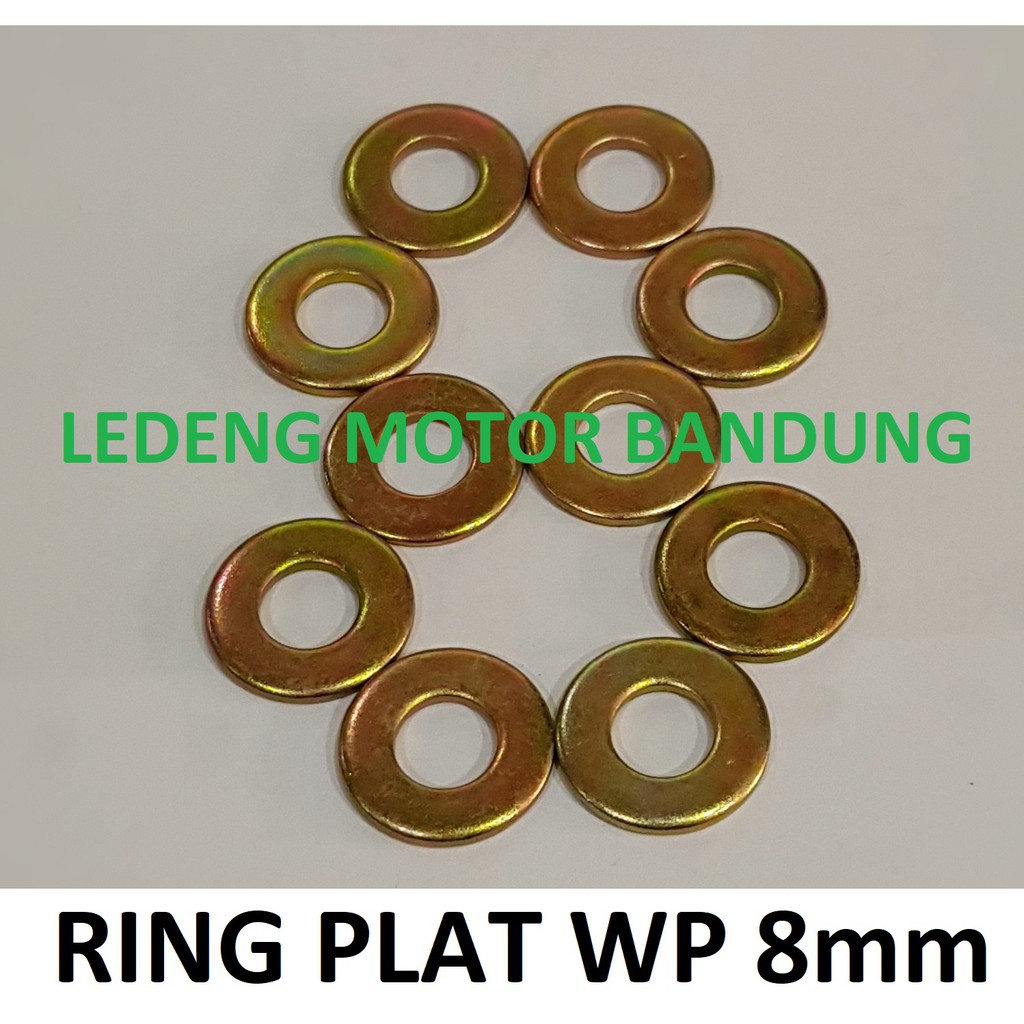 Ring Plat WP 8 mm Cincin Bulat M8 isi 10pcs