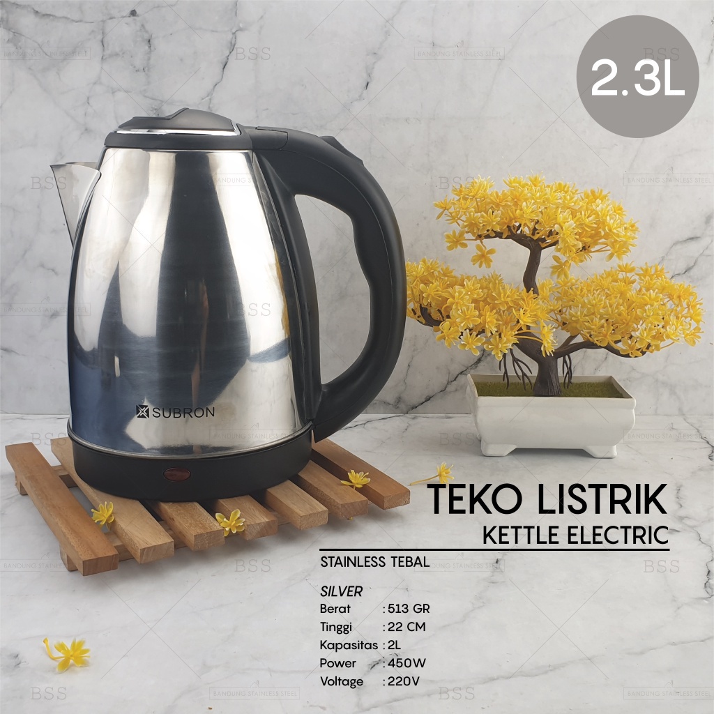 Teko termos listrik pemanas air kettle electric kapasitas 2L 2.3L