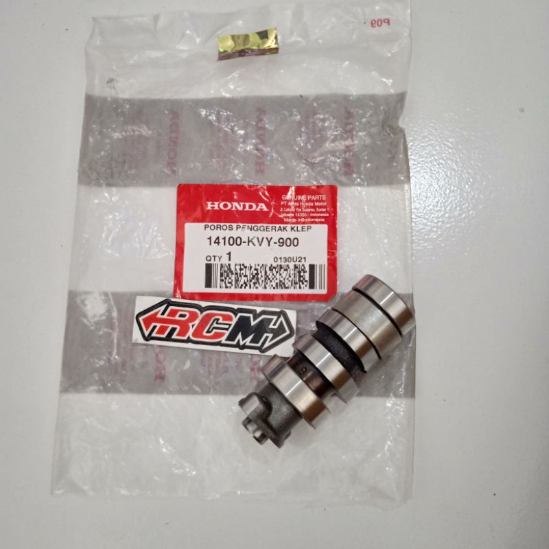 NOKEN AS POROS PENGGERAK KLEP CAMSHAFT CAM SHAFT BEAT SCOOPY SPACY KARBU ORI ORIGINAL ASLI HONDA AHM HGP 14100-KVY-900