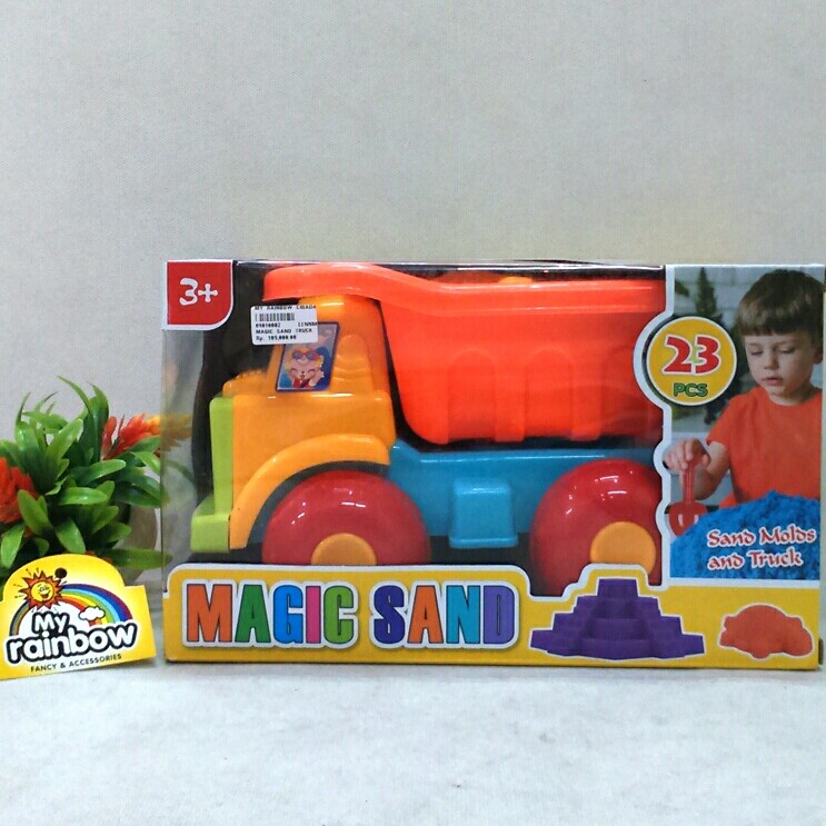 Mainan Pasir-pasiran kinetik / Mainan magic sand truck 23 pcs 581-6