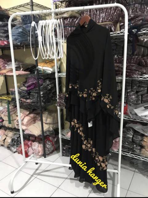 Gawang baju MINIMALIS PUTIH dan HITAM ukuran 1 METER