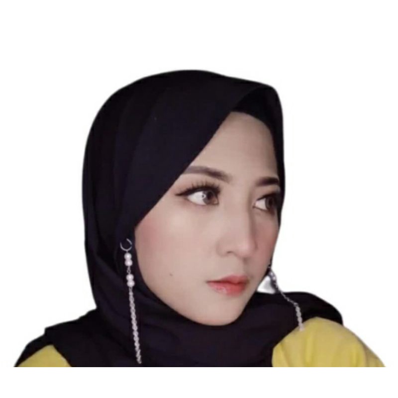 Anting Juntai Rumbai Rantai mutiara hijab
