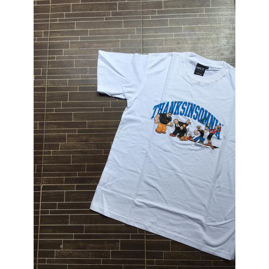 Tshirt Popeye X Thanksinsomnia Gruska Popeye White