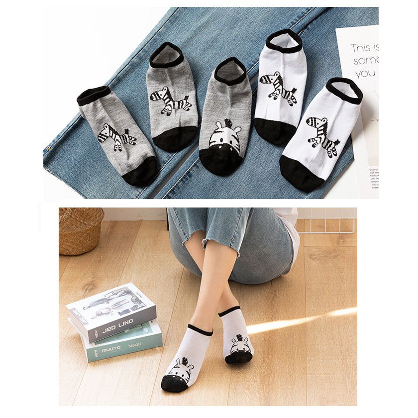 [DZ] KK09 - Kaos kaki Karakter Motif remaja /kaos kaki pendek mata kaki /kaos kaki wanita-5