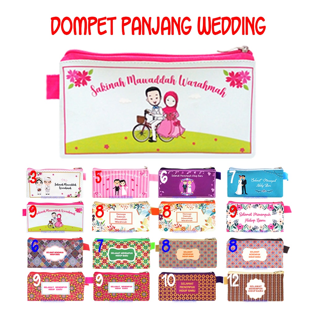 

Dompet Souvenir Pernikahan Wedding Wallet Panjang