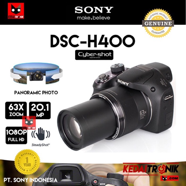 Camera Sony Cybershot DSC-H400 Camera Pocket DSLR 63X Zoom
